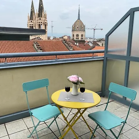 66 Panorama Loft Con Terrazzo E Parcheggio Gratuito Nella Struttura Turin